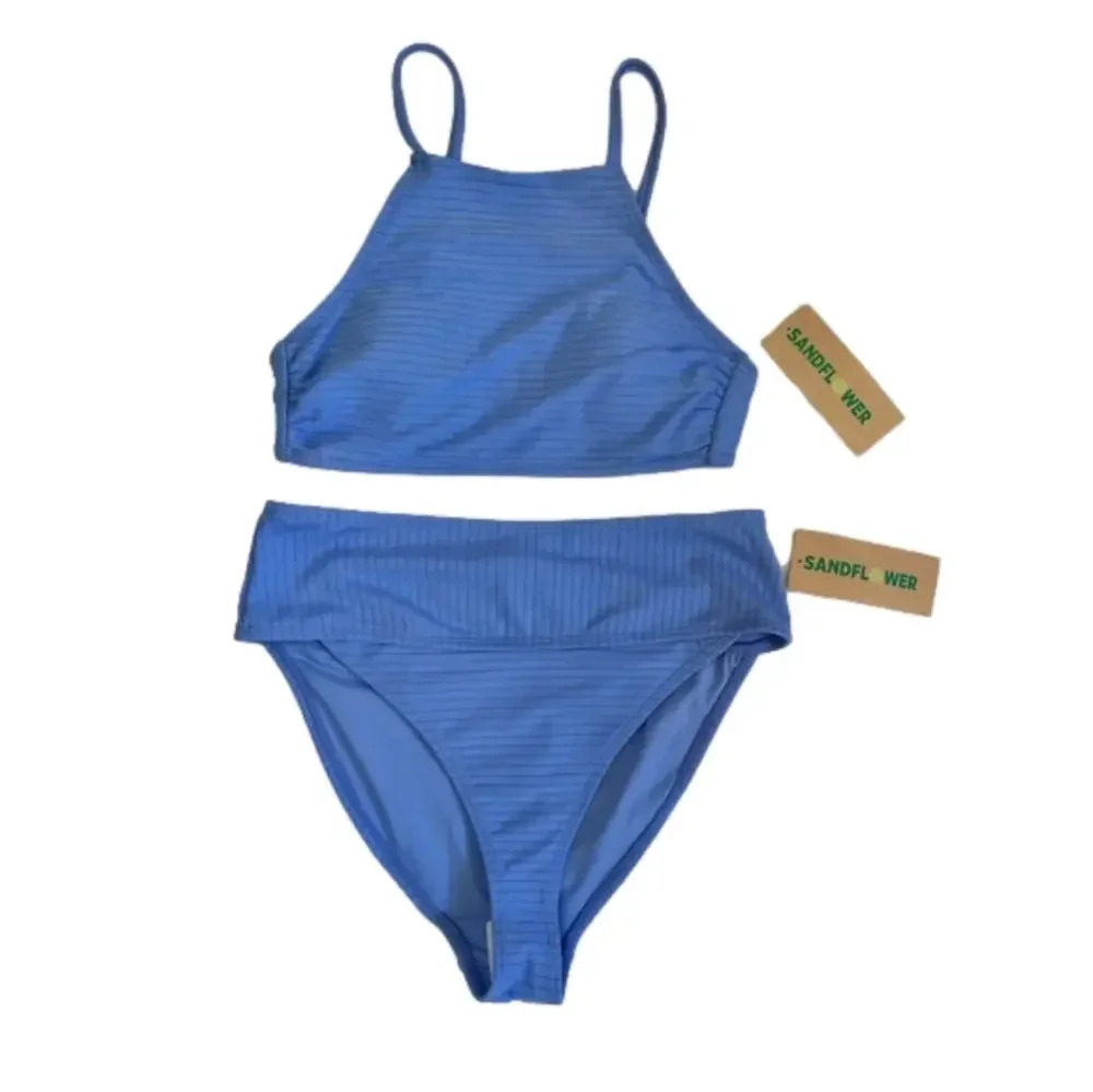 High waist two piece swimsuit